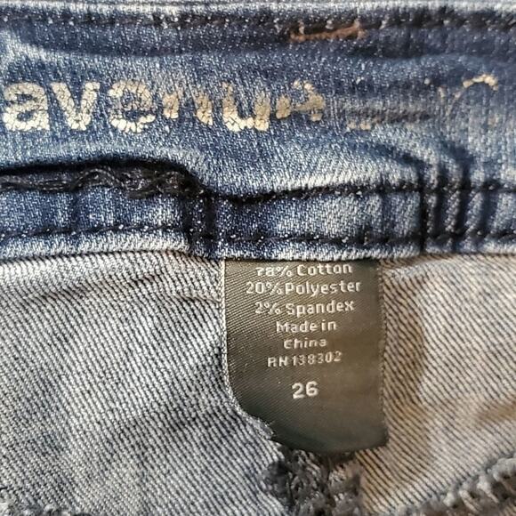 Avenue rolled‎ hem denim jeans shorts plus size 26 - Picture 5 of 5